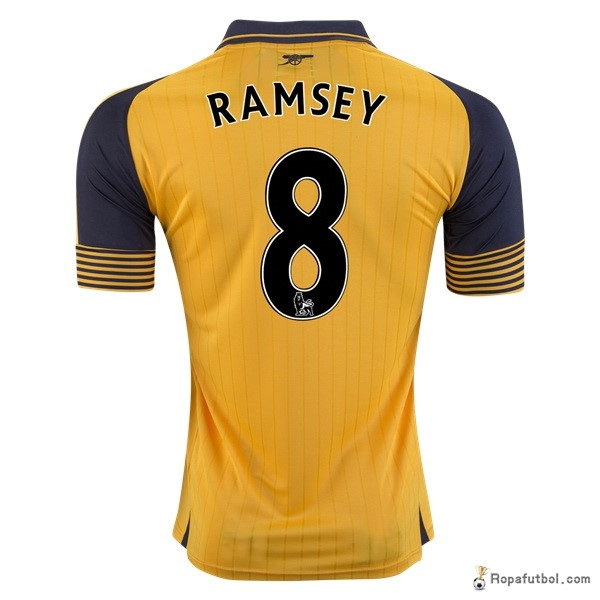 Camiseta Arsenal Replica Segunda Ropa Ramsey 2016/17 Amarillo